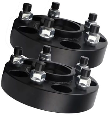 Spurverbreiterungen Kompatibel Mit Volvo Für Cross Für Country T5 Für XC70 Für S80 V70 S70 S90 V90 Für S60 T5 R 2-teiliger Spurverbreiterungsadapter(50mm)