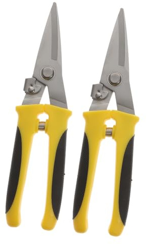 Cabilock Herramienta de Corte de Metal, Tijeras para Chapa Metálica, 2 Piezas para Techos y Manualidades Cables de Cobre