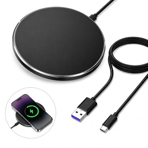 Wireless Charger 20W Max Schnelles kabelloses Ladepad Induktions Ladegerät USB C universell 14 Magnet ladegerät schnellladepad kabelloser ladeadapter induktiv Laden USB c für Smartphone Tablet