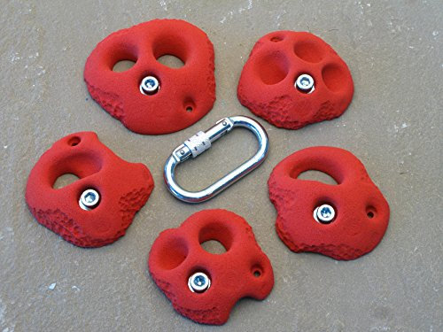 Klettergriffe Set Stüppen 5 Stück - KS 366-370 (Gelb)