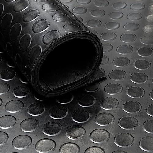 Vivol Tapis caoutchouc pastillé 3 mm - largeur 120 cm - par mètre linéaire
