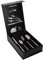Arcos Serie Capri - Cubertería de 24 piezas en una Caja de Regalo (6 cuchillos + 12 cucharas + 6 tenedores) - Monoblock de una pieza en Acero Inoxidable Color Plata