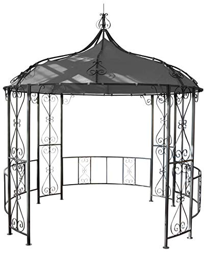 Mendler Pergola Almeria - Cenador Redondo para jardín, Estructura de Acero Estable