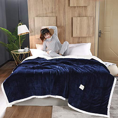 YNYKE Manta De Lana, Cobijas Lujosas Mantitas De Franela Decorativas Cómodas De Doble Cara Súper Suaves para Silla De Cama O Sofá,200x230cm