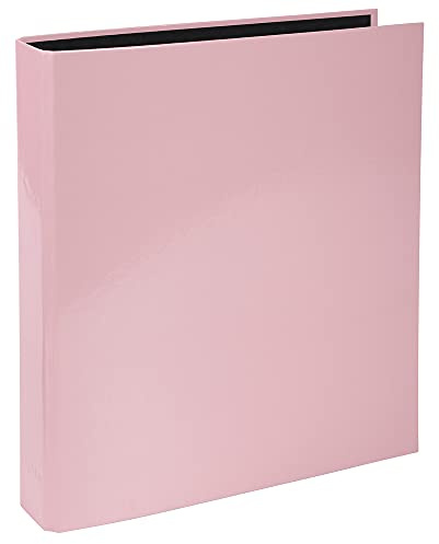 Exacompta - Ref 54566E - 1 Aquarel styv pärm - 2 x 25 mm D-ringar - 40 mm rygg - Yttermått: 31,5 x 30 cm - Sorteringsformat A4 - Färg: rosa - Arkiveringskapacitet: 230 till 270 ark 80g papper