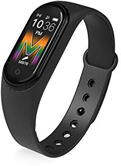 Fitness Tracker, orologio intelligente, contapassi, M5 Smart Band Bracciale IP67 impermeabile Smarthwatch pressione sanguigna e monitor del sonno, braccialetti Smartband Fitness (Nero)
