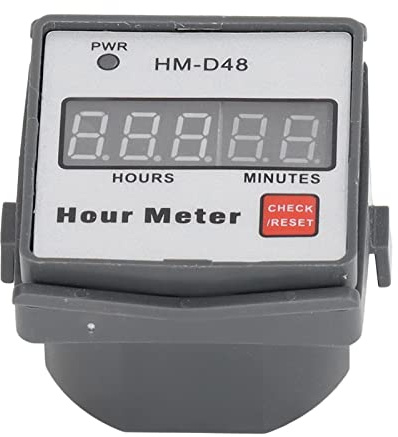 AC 0-999.99h Tidsräknare Digital Display Arbetstimer HM-D48 Mekanisk tidsräknare för motorutrustning