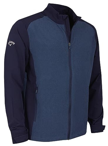 Callaway Golf Mens Windproofing Water Resistant Jacket - Caban chiné - M