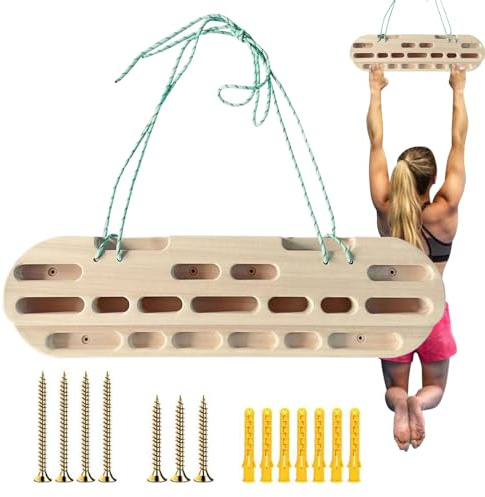 PEKMAR Tragbares Griffbrett als Klettertraining Boards, Kletter-Hangboard, Griffstärkungs-Unterarm-Übungsgerät, Kletter-Hängebrett, Fingerstärkungsgerät für zu Hause, für das Klettertraining