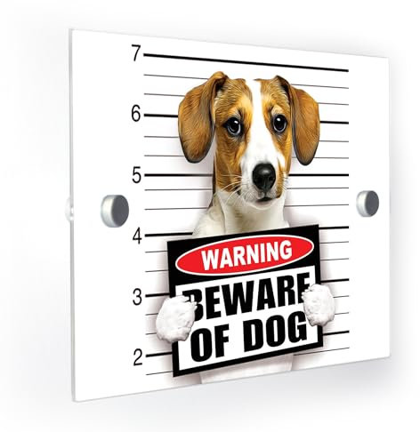Beware of the Dog Personalised Photo Door Sign Plaque with Fittings
