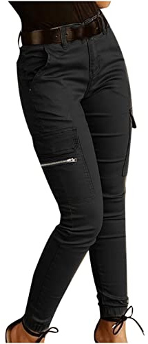 Keepink Pantalon de travail cargo pour femme - Taille haute - Leggings de sport, course, jogging, yoga, gym, avec plusieurs poches - Pantalon stretch décontracté pour homme, XXL