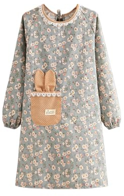 BEALIFE Paño de cocina Ropa de Trabajo delantal con bolsillo de conejo cableado suave exquisito bolsillo de conejo para fácil almacenamiento de ropa