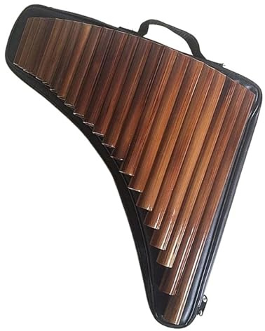 Panflöte Instrument 22 Pfeifen Aus Kunststoff Oder Bambusmaterial Flöte G-Taste Panflöte Musikinstrumente Flöte Mit Tasche (Color : 3/4)