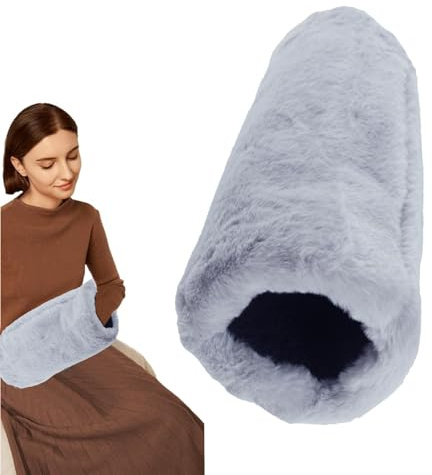 Manicotti per mani da donna, in pelliccia sintetica – Lussuosi guanti per conigli artificiali, eleganti guanti in peluche Fuzzy Furry, per le donne, guanti scaldamani, grigio., Siehe Beschreibung