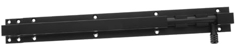 Angoily Serratura Di Sicurezza in Lega Di Alluminio Per Porta Scorrevole a Cilindro Da 1 Pollice Con Chiavistello Nero Per Porte in Legno