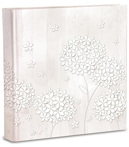 Album Fotografico 31x31/40fg (80 pagine) in cartoncino intervallato da velina Copertina in Carta Stampata con rifinitura plastificata Opaca, Flowers