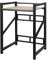 qorkhogr Washing Machine Storage Shelf, Over the Washer Storage Rack with Countertop, Strong Load-bearing Washing Machine Cabinet for Tumble Dryer, Dishwasher, Toilet, 28.74 x 24.8 x 41.34 black