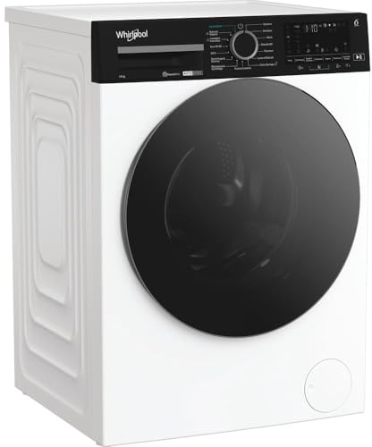 Whirlpool FRONT LOADER STD, Capacità 12kg, classe A -10%, bianco, Autodose, vapore, porta nera, Wi-Fi