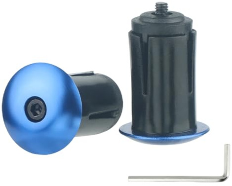 Vynetra Tapones de aluminio para manillar de bicicleta de montaña, accesorios para manillar de bicicleta