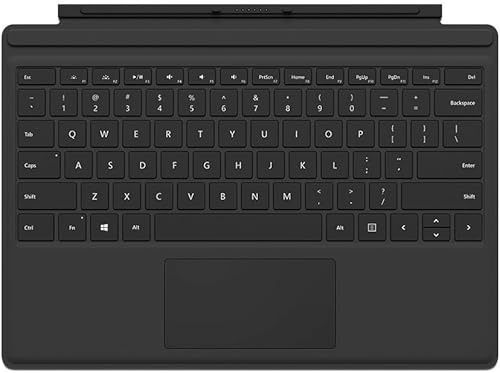 Microsoft Type Cover - Tastiera per Surface Pro 7/6/5/4, tastiera per tablet con touchpad Multi, tastiera QWERTY US (ricondizionata)