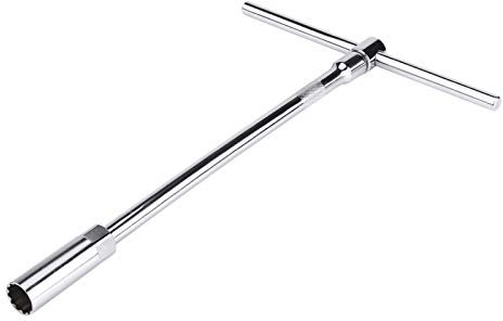 Für zündkerzenschlüssel 16mm motorcross Zündkerzen-Steckschlüssel-Satz, 16 mm (Universal) T-Griff Zündkerzen-Steckschlüssel-Entferner-Installationswerkzeug-Satz