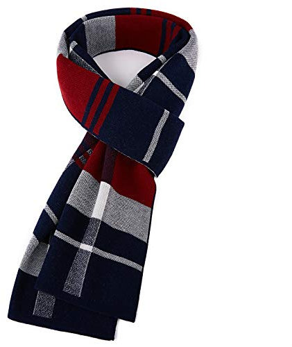 KEECOW Winterschal Herren,30% Merinowolle Herrenschal Winter,Weiche Warm Kaschmir Schal in 4 Farbe Weihnachtensgeschenk