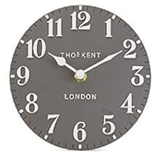 Thomas Kent Arabic Design Dolphin Grey Mantel Clock - 6 London