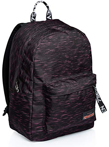 Seven Extra Fit Crew Schulrucksack, Blau, Doppelfach, Schule und Freizeit