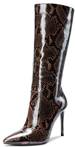 Castamere Mujer Elegante Tacón de Aguja Botas Largas hasta la Rodilla 10CM Tacón Alto Boots