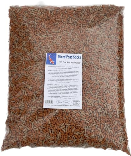 Pond Friend Mixed Fish Food Sticks 2600g – High-Weight Premium Floating Pellets for Koi Carp, Goldfish & Surface Feeding Pond Fish