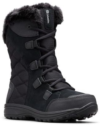 Columbia Womens Ice Maiden II, Black/Columbia Grey, 8 Wide