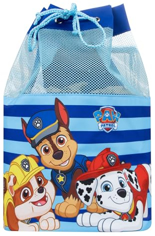 Paw Patrol Bag | Boys Swimming Bag | Chase And Marshall Childrens Swim Bag | One Size | Blue
