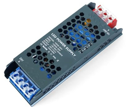 KSIBNW 24V Trafo LED 100W Netzteil Transformator AC 230Volt auf DC 24Volt Treiber Schaltnetzteil Kompakter Extrem Dünner Konstantspannung Niedervolttrafo für LED Lichtstreifen