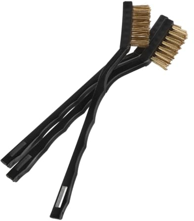 JECOMPRIS 3Er Set Mini Messingbürste Kupferdrahtbürste Für Rostentfernung Edelstahl Reinigung Grillzubehör Fugenreiniger Bürste Für Haus Und Garten