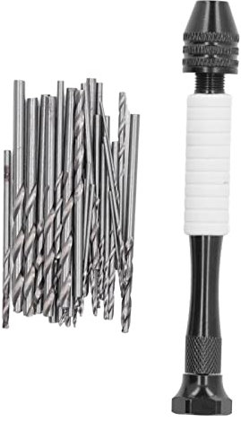 49Pcs Drill Bits Set,High Speed Steel Twist Drills Bit for Wood Plastic Rubber,ABS Hand Drill Modeling Bits,for Electronic Assembly,Tooling