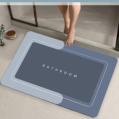 VITALIF® SÚPER Alfombrilla Baño Antideslizante de Diatomitas Premium | Incluye Filtro de Ducha y guia QR | 60x40 cm | Alfombra Baño Secado Rápido Flexible, Absorbente y Antimoho | Alfombra de baño