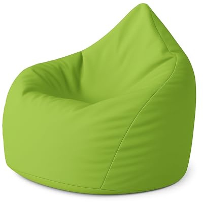 PATCH HOME Sitzsack Tropfenform - Kiwi für In & Outdoor XXL 420 Liter - mit Styropor Füllung in 25 versch. Farben und 3 Größen