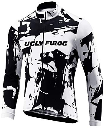UGLY FROG Herren Jacke/Trikots Winddichte wasserdichte Lauf- Fahrradjacke MTB Mountainbike Jacket Visible Reflektierend/Fahrradbekleidung Set