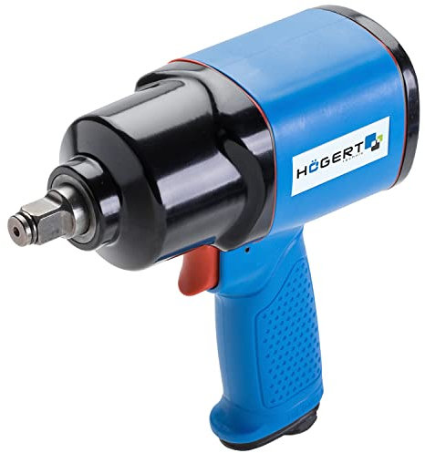 Högert Technik Clé à Chocs pneumatique 1/2, 610Nm, Marteau jumeau