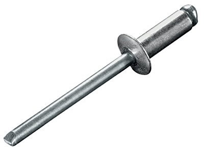 100 Stück Blindnieten Popnieten Alu/Stahl 3,0x10,0 mm Nieten Flachkopf Klemmbereich 5.0-7.0 mm DIN 7337