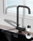 Sofetiy Wasserhahn Küche Schwarz, Vorfenster Küchenarmaturen Schwarz, 360°Armatur Küche Schwarz Matt, Mischbatterie Küche Klappbar, Spültischarmatur Edelstahl, Spülarmatur mit 2 Strahlarten, Faucet