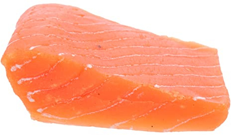Realistisches Lachsmodell aus PVC, Große Sushi Imitation, Dekofigur | Gefälschtes Sashimi Modell, Täuschend Echt Wirkende Lachsoptik, für Vitrinen und Restaurantdekoration
