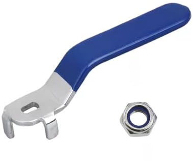 Poignée de robinet à bille, poignée de vanne d'arrêt à levier en métal, valve à quart de tour, remplacement pour le jardin, la cuisine, la salle de bain (longueur : 93 mm)