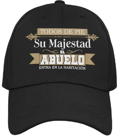 Vulfire Gorra Abuelo Hombre Su Majestad el Abuelo Regalo Original de Cumpleaños, Ideas Regalos para Él en Navidad Talla Única con Visera Día de los Abuelostr