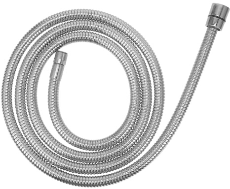 HOMSFOU 2m Tuyau De Douche Flexible Anti-enroulement Pour Salle De Bain Raccord Mâle Et Femelle Résistant Pression