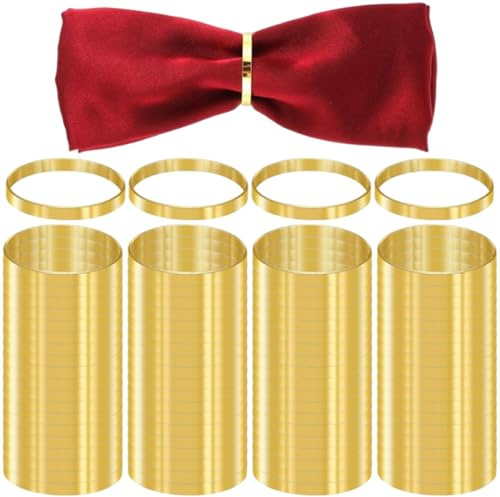 100 st guld servettringar eleganta guld återanvändbara servettringar bulk för bröllopsmiddag