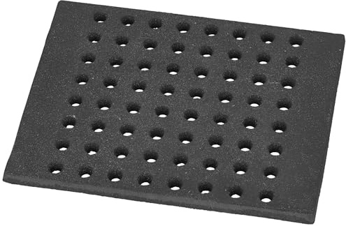KOTARBAU® Kamingaller - Eldgaller - Gjutjärn - 30 x 24 cm - Svart - Askgaller - Gjutjärnsgaller - Kaminrost - Massivt för Kamin - Eldstad -Robust - för Öppen Spis