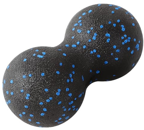 Peanut Massage Ball – Doppia sfera massaggiante / Peanut Ball / Double Lacrosse Balls per il sollievo profondo dei punti trigger del tessuto – Sfere da massaggio per collo, schiena, gambe, fitness