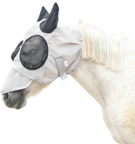 Leberna Mesh Fliegen Maske Mit Ohren Nase UV Schutz Voll F¨¹r Vollblut