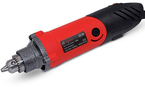 GOXAWEE Strumento Multifunzione, 240W Smerigliatrice Dritta Elettrica - Velocità Variabile a 6 Livelli (8000-32000 RPM) per Progetti Artigianali e Creazioni Fai Da Te